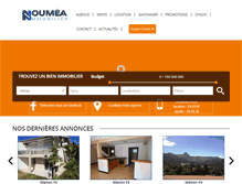 Tablet Screenshot of noumea-immobilier.nc